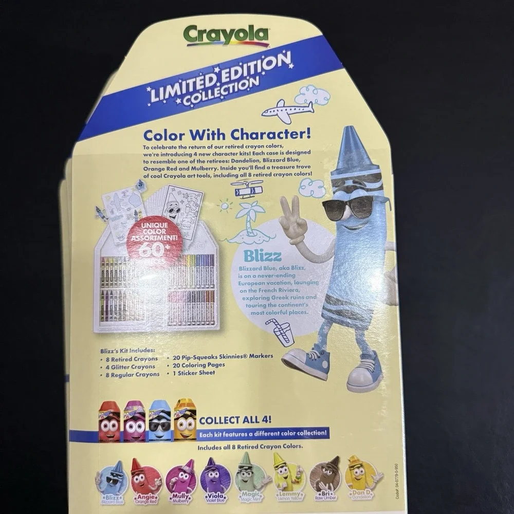 2025 CRAYOLA Limited‎ Edition Retired Colors Art Set New Release 60 Pieces Blizz